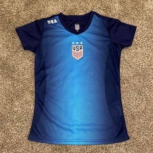 Team USA soccer shirt.
